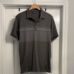 Travis Mathew Charcoal and Slate Polo Shirt size large
